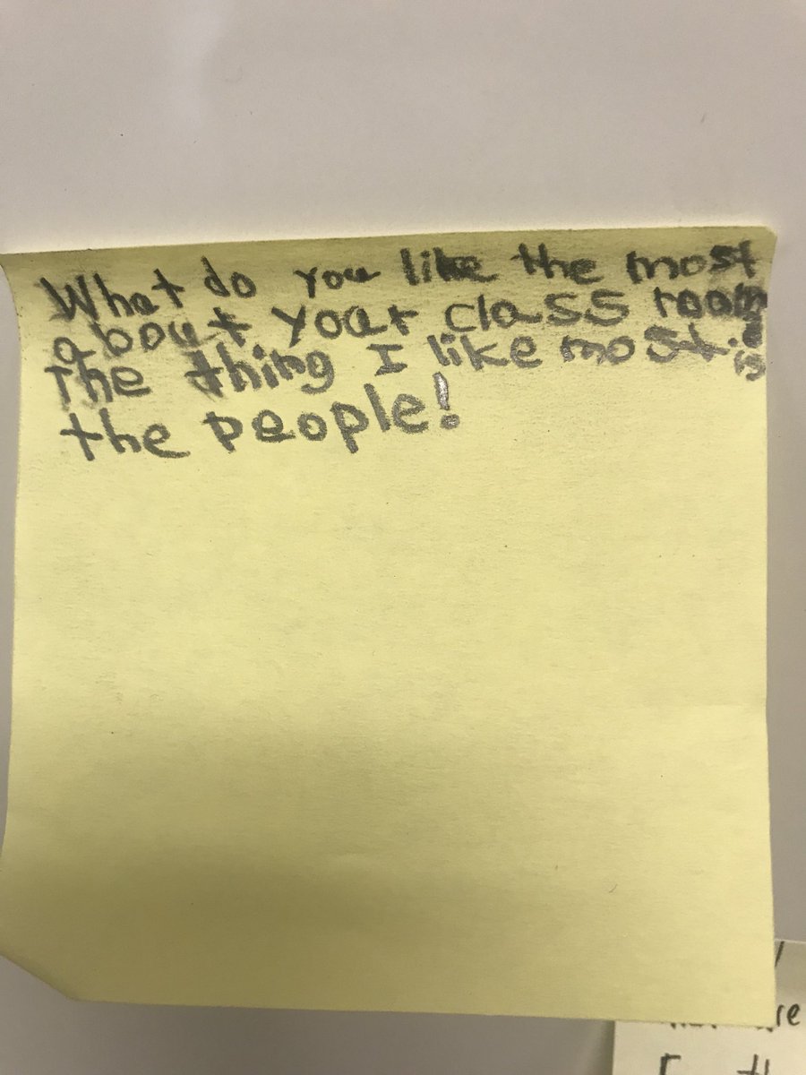 Kathy3rdRRISD's tweet photo. Something I’d like to say about my first day....@ElsaEngRRISD #fourthgrade https://t.co/uWinX8F35A