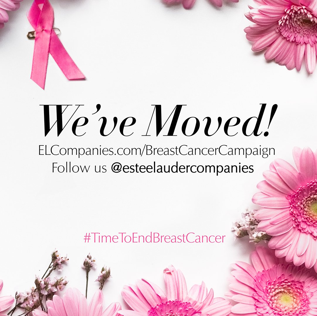 We're moving! #TimeToEndBreastCancer