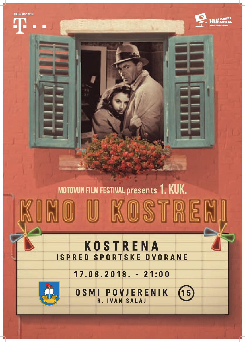Dođite sutra 21h na prvu kino projekciju u Kostreni! Prikazivat će se hrvatski film ''Osmi povjerenik''. Ulaz besplatan.