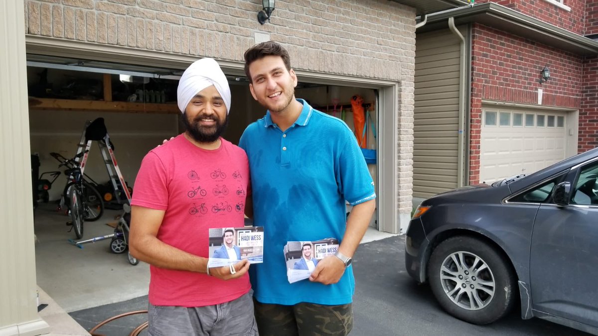HadiWess's tweet photo. Beautiful day to be canvassing!
Residents make me forget about the heat and encourage me to keep spreading positivity. YourFriendNextDoor is a resident, just like you, who envisions more and is willing to advocate for more
#Barrhaven #OttCity #OttVote #Wess4Barrhaven #VoteWess https://t.co/2UmsY86enj