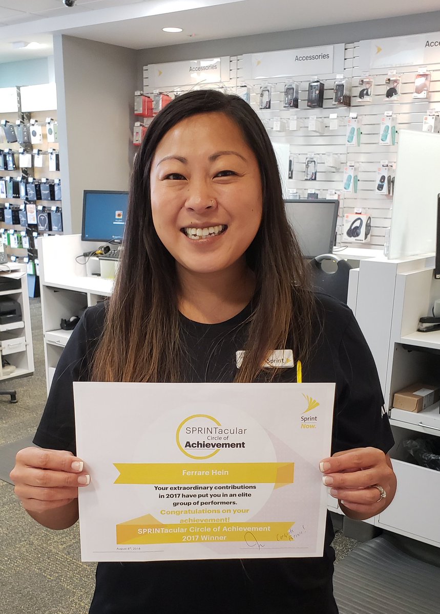 Congratulations to <a href="/ferrareh/">Ferrare Hein</a> on two consecutive years going to Sprint Circle of Acheivment! Thank you for everything you do for this team. <a href="/BenjaminReam/">Ben Ream</a> <a href="/MartyHayes11/">Marty Hayes</a> <a href="/mark_nachman/">Mark Nachman</a> <a href="/jimmills22/">Jim Mills</a>