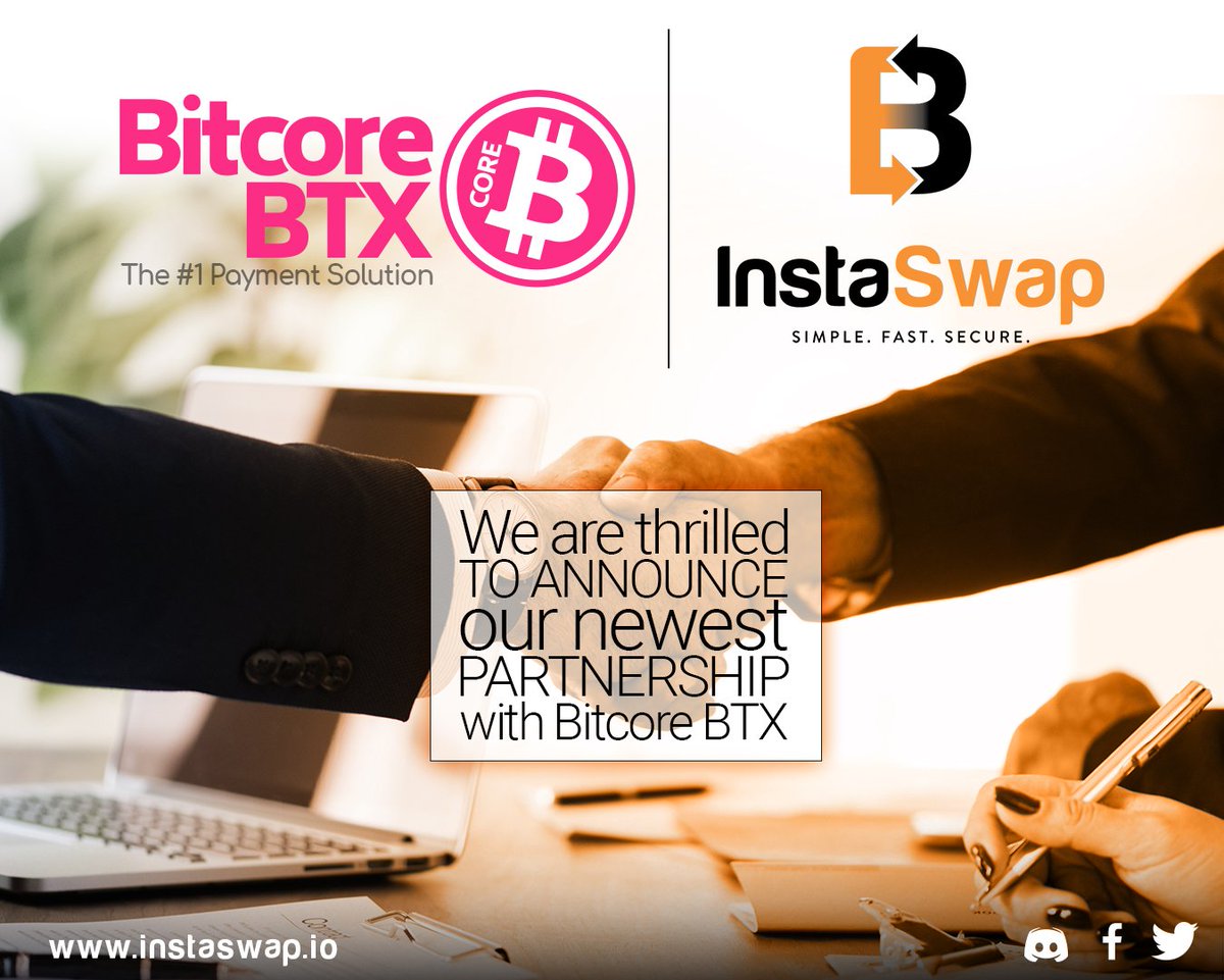 InstaSwap_io's tweet image. We are thrilled to welcome @Bitcore_BTX on InstaSwap Family as one of our Exclusive Partners! $BTX is now available for exchange on InstaSwap.io 👏 #hardwork #cryptocurrency #cryptocurrencies #instaswap #bitcore #blockchain #btx #bitcoin #ethereum #litecoin #exchange