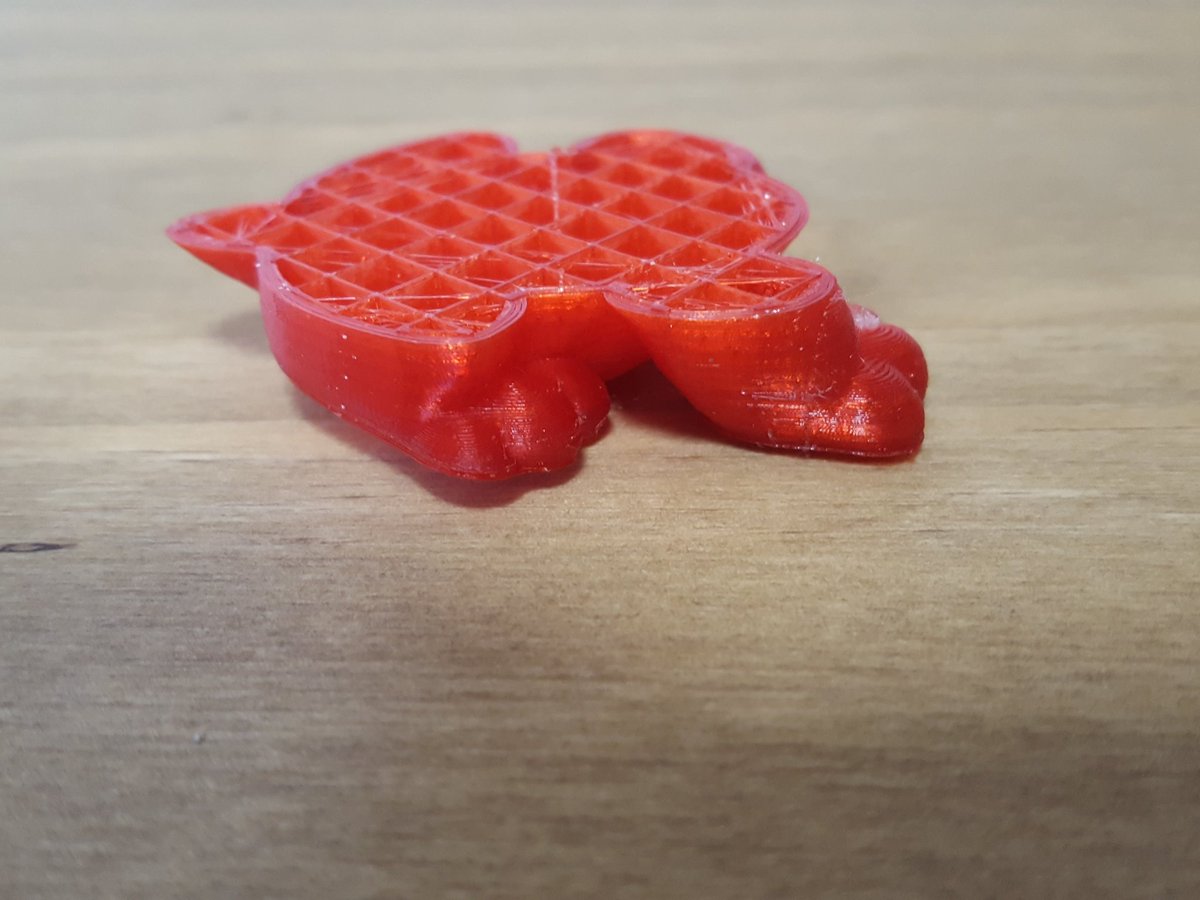 So stopped first print, first layer looked good and so does print but was warpin...