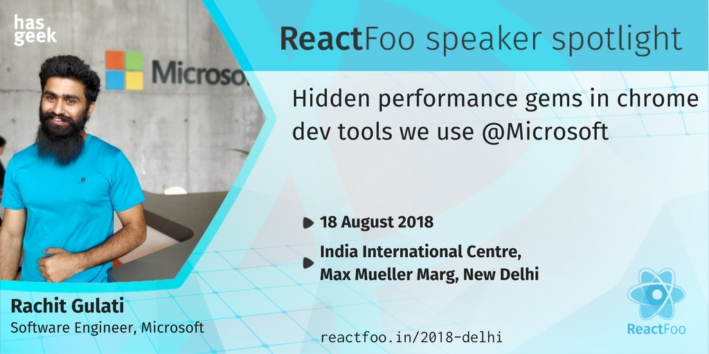squiroid's tweet image. I will be talking at #ReactFoo Delhi on this Saturday 😇

Stay tuned for some performance tips :)