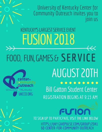 FUSION is just 4 DAYS away!!!! Sign up to participate at the link below!

uky.givepulse.com/group/204160-C…