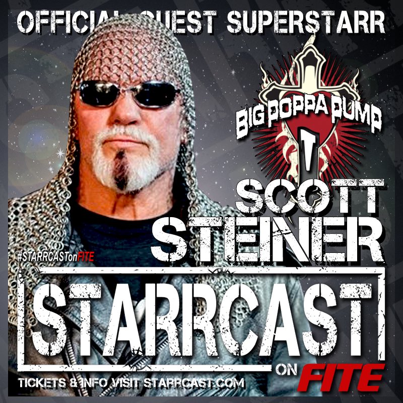 He’s Big Poppa Pump. He was an All-American wrestler. He’s a multi-time Tag Team Champion. He’s a former United States & Television Champion. He’s a former World Heavyweight Champion and we’re proud to announce him as a guest superstarr!
Scott Steiner is #ALLIN at #Starrcast!