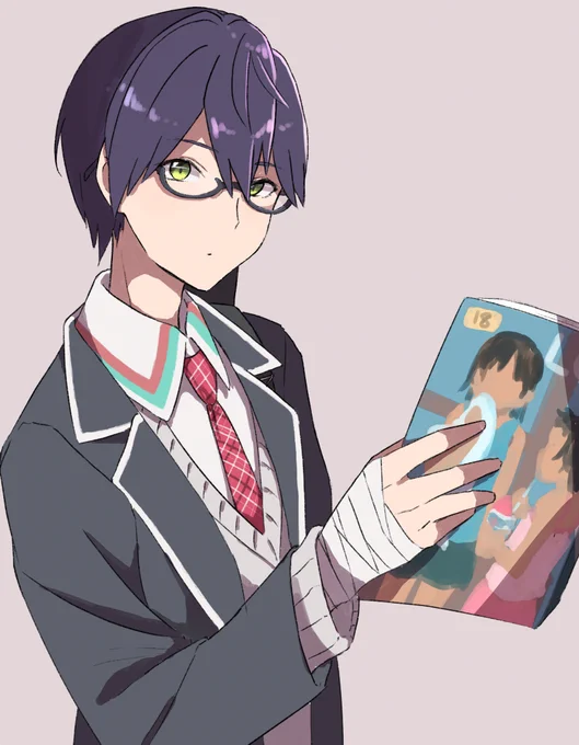 眼鏡刀也さんいいよねという素直な気持ちを表した落書き 
