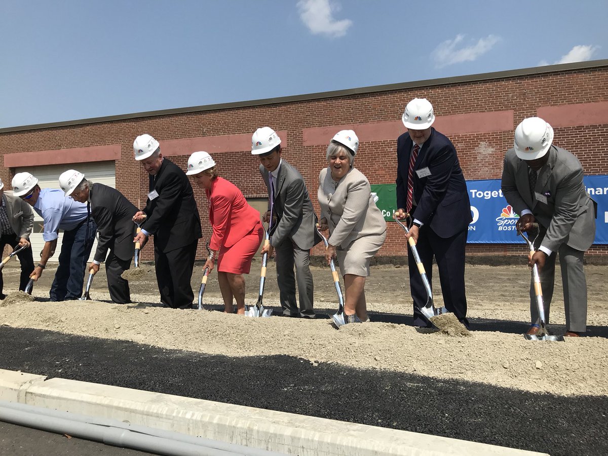 NBC10Boston's tweet photo. We’re breaking ground on the NBCUniversal Boston Media Center! @NBC10Boston @NECN @NBCSBoston @TelemundoNI https://t.co/B7bctFVSqv