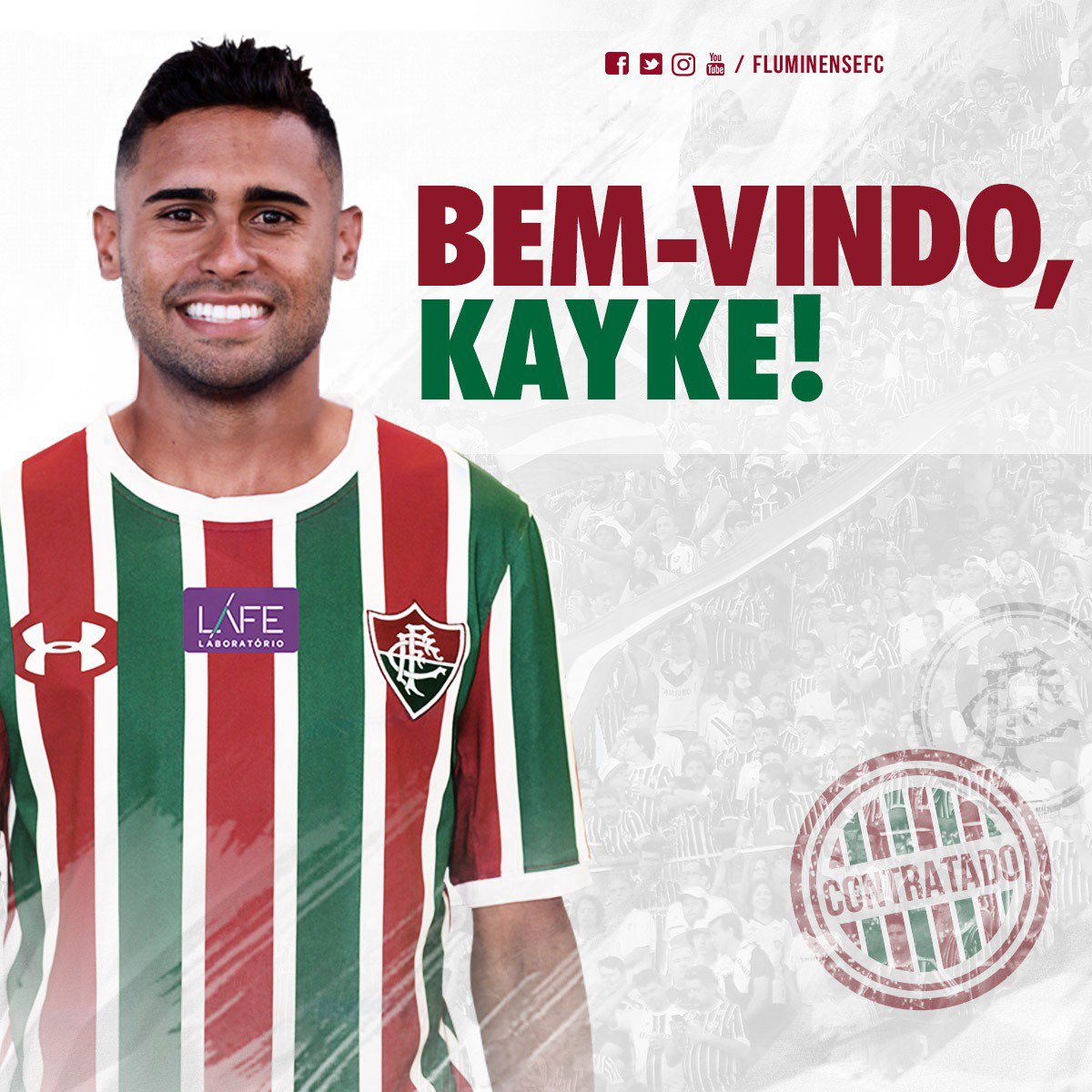 peterarnholdt's tweet image. Fluminense byder den tidligere AaB'er Kayke velkommen i klubben. Rio-giganten lejer den 30-årige angriber i japanske Yokohama Marinos og aftalen løber resten af 2018. Han bliver præsenteret fredag. Kayke spillede sidst i Bahia, hvor det blev til ét mål i 17 kampe.   #aabinside