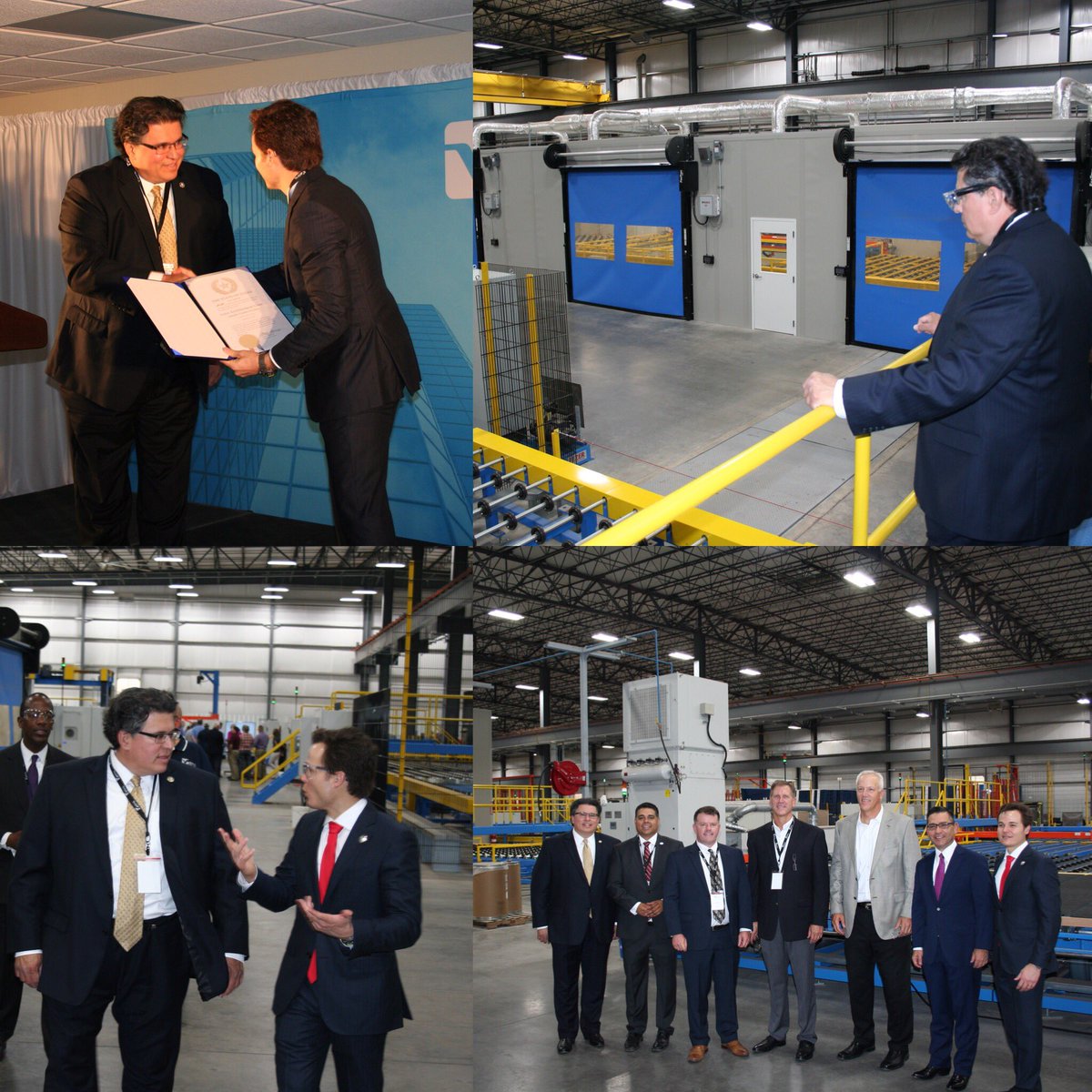 TXsecofstate's tweet image. Great to be in #WichitaFalls today welcoming Vitro’s latest investment the Lone Star State—the largest glass coater in North America! Everything is bigger in #Texas! #EcoDevo #Jobs #Vitro @TXWorkforce @ChamberWF