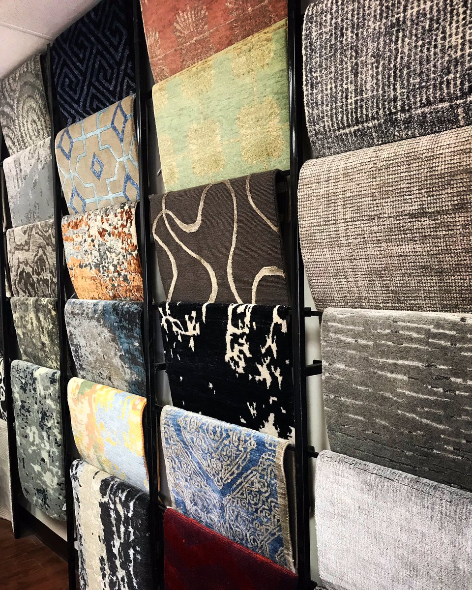 BokaraRug's tweet photo. Many samples showcased here at Bokara Rug Company, so that people know that they are in for some beautiful rugs #bokararugcompany https://t.co/Re2pcZpTn6