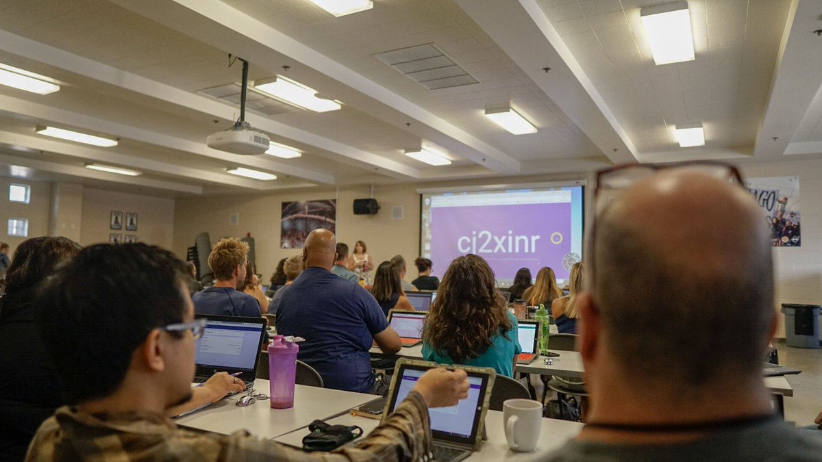 RyanJMaine's tweet image. THE @RoniMacD training over 70 @SantiagoSharks teachers today on the power of #GoogleEDU AND it was a voluntary training. So proud of our staff showing #techgrit! #SHSALLIN
