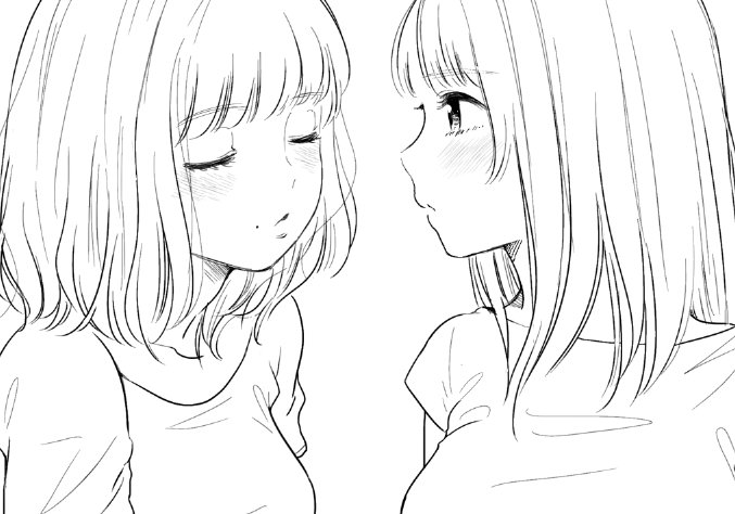 無配ペーパー、ちびちび描いてる…今回も好きに描くだけのやつになりそうです。可愛く描けたと思う(^.^) 