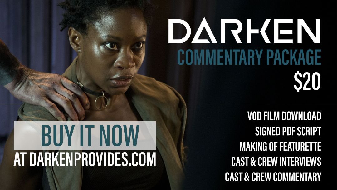 DarkenProvides's tweet photo. Want the best bang for your buck while pledging for DARKEN? Our Commentary Package (which comes with lots of goodies including cast &amp; crew commentary) is our bundle with the best value! Get it today! https://t.co/VC4JnNYkRV #darkenprovides https://t.co/0bkkqNZhRq