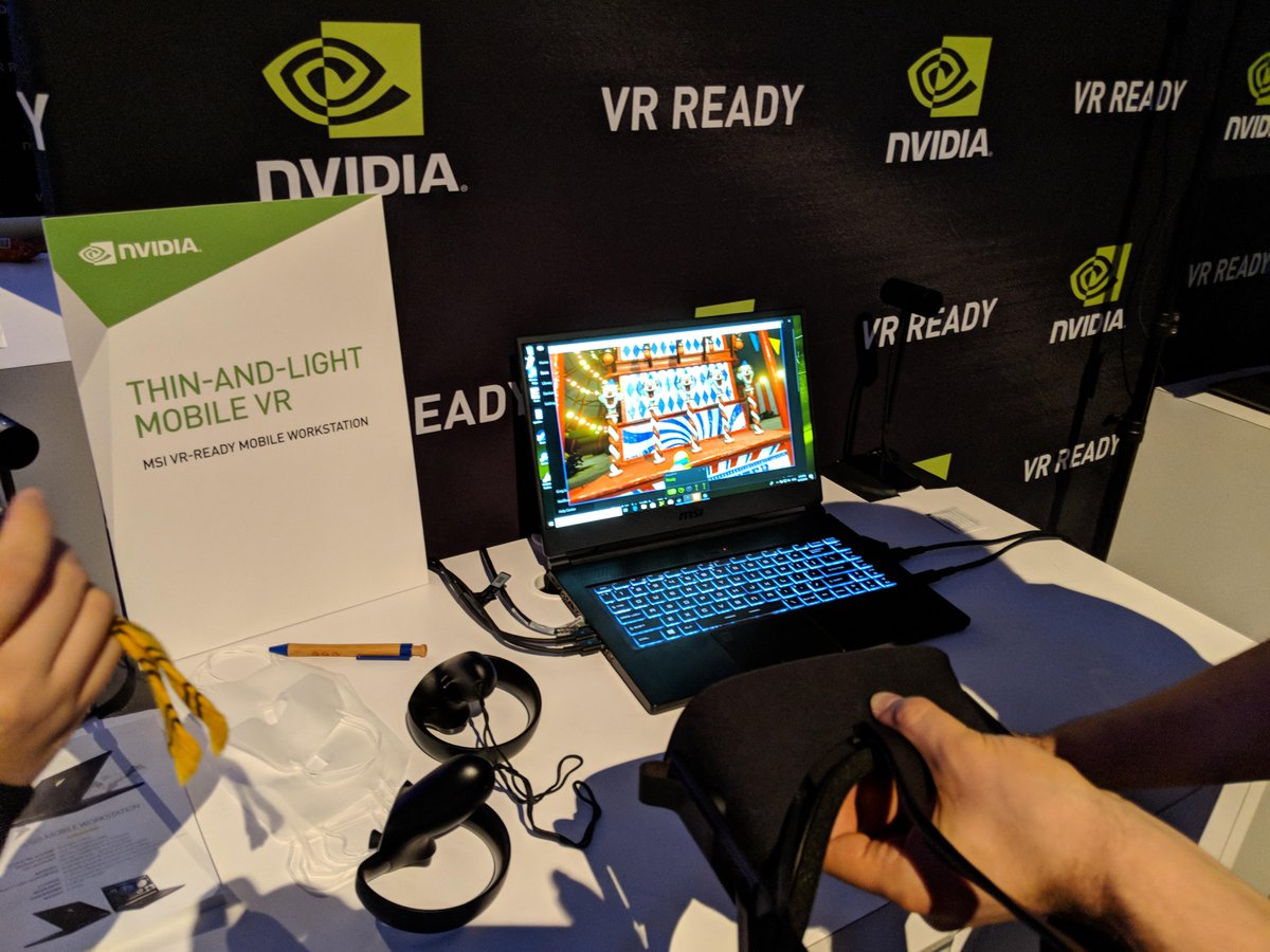 msiUSA's tweet photo. Our new #WS65 workstation laptop was revealed at #SIGGRAPH2018! The WS65 will be powered by Intel's Core i9 CPU

#MSI #Workstation #WSseries #Laptop #MSIWorkstation https://t.co/P6y5dQf4d2