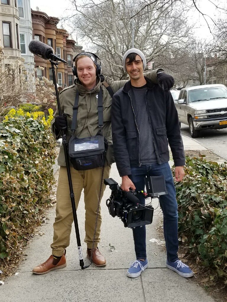 Attention, Pokemon fans! DP Nick Solorzano recently shot the doc "Cycle Across Unova" with the #EVA1AU camcorder. Due out on-line this winter. The DP below with audio tech Zane Hall (left), <a href="/CycleAcrossPKMN/">Cycle Across Unova</a>.