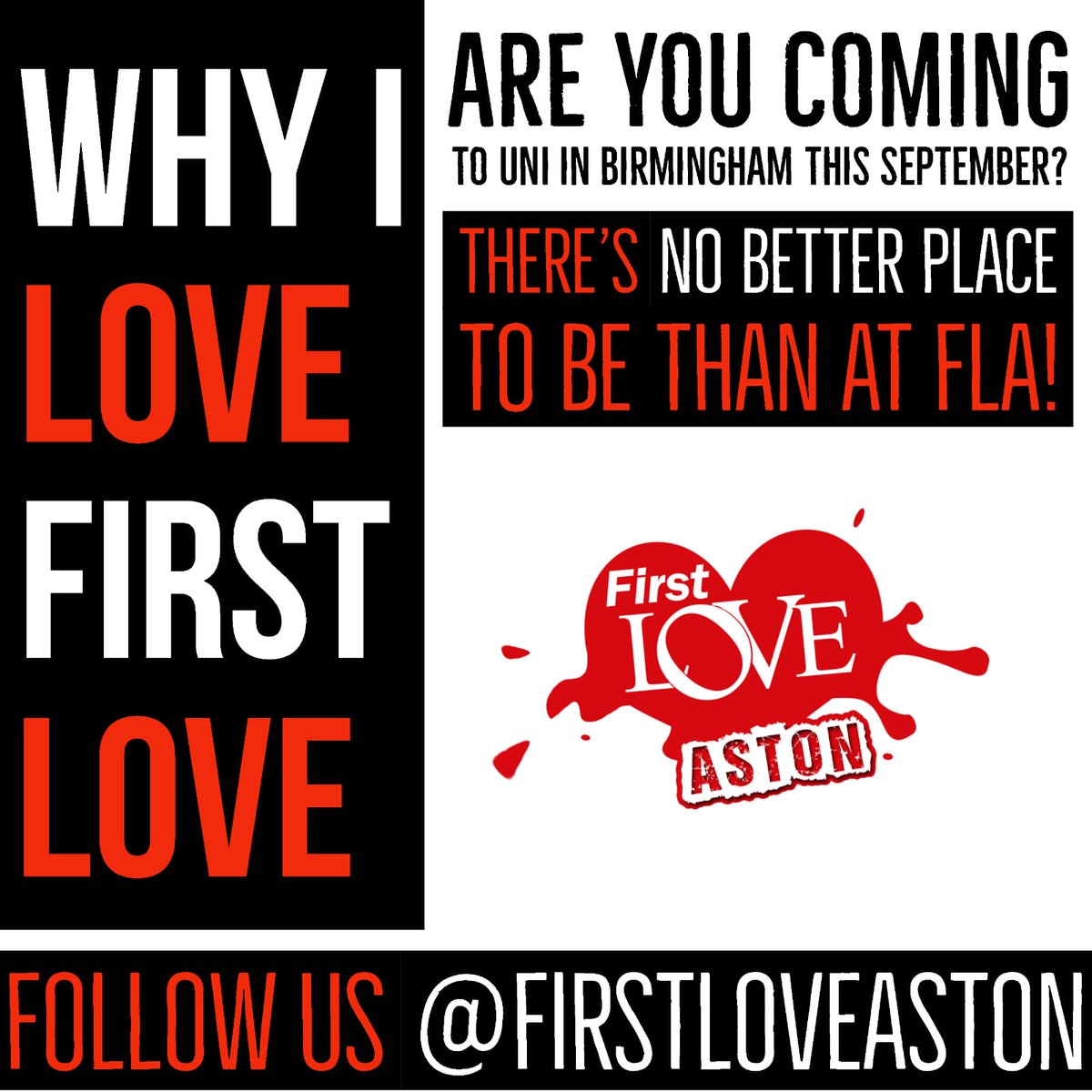 firstloveaston's tweet photo. 🎉CALLING ALL STUDENTS!🎉
If you are studying in Birmingham this year, you do not want to miss out on being at the BEST place to be on a Sunday !
#FirstLoveAston
#whyilovefirstlove
#ChangedInFLA
#alevelresults2018 https://t.co/6Ah1aqTuD6