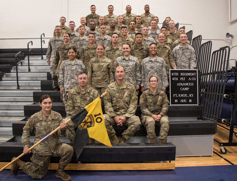 ArmyROTC's tweet image. Is your Cadet in 10th Regiment, Advanced Camp? If so, follow the link and see if you can spot them in their Platoon photos!
Photos by: Emily Peacock
bit.ly/2On3bjS
#armyrotc #armyrotccst #cadetcommand #hooah