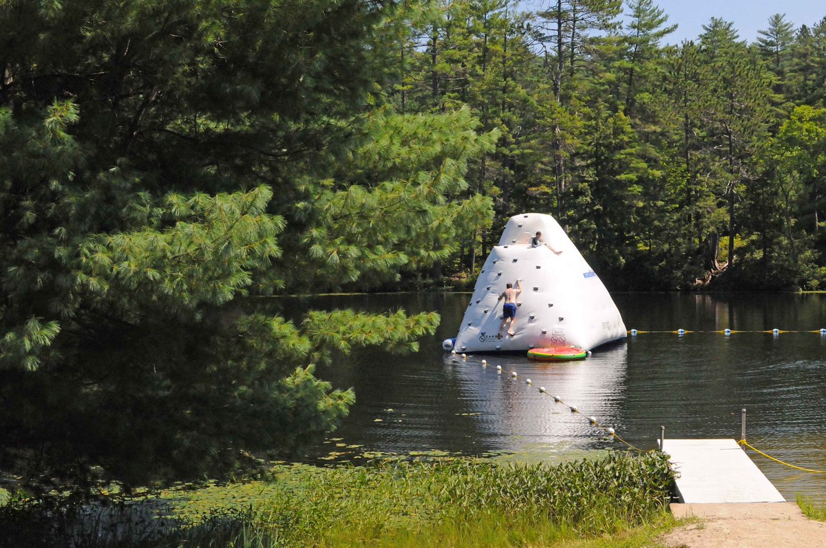PuritySpring's tweet photo. Climbing the giant iceberg is a summer activity not to miss! #lakelife #summerfamilyfun #gojumpinthelake https://t.co/ZPI3mRNVYh
