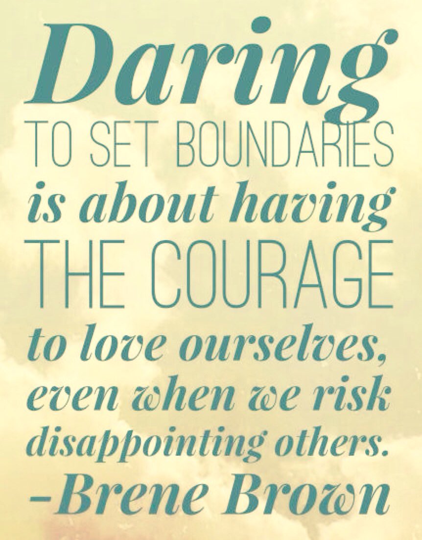 Wycliffe_UofT's tweet photo. RT @laura_corbeth: "Daring to set boundaries is about having courage to love ourselves, even when we risk disappointing others." –Brene Brown
#loveyourself #boundaries #selfcare #thoughtsfor2018 #weekendthoughts
@RespectYourself https://t.co/htryJWkpCL