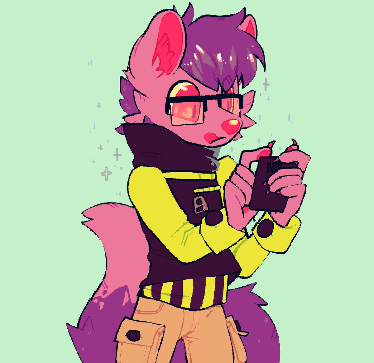 commission for <a href="/furatron/">m0d3m m4r73n</a> !! i love this character ;0;