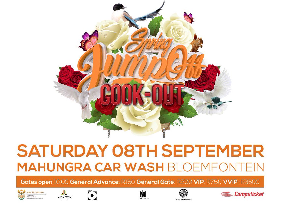Vetkuk's tweet image. Saturday 8th Sept @VetkukvsMahoota presents @SpringJumpOff At Mahungra Car Wash @ChannelOTV @METROFMSA @Mangaung_Metro @ArtsCultureSA #SpringJumpOff