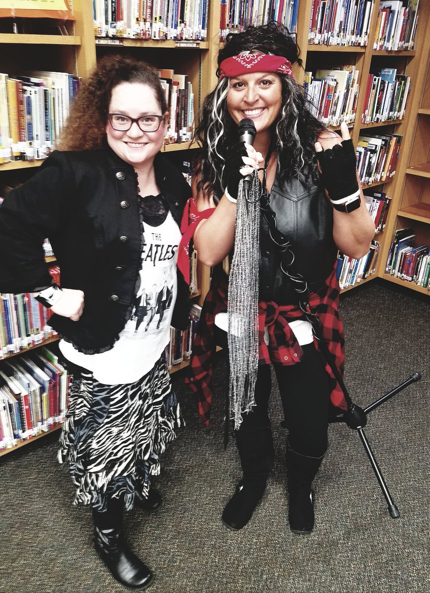 NMSLibraryATeam's tweet image. We&apos;re ready to 🤘ROCK🤘 the library!  
#NMSChampions