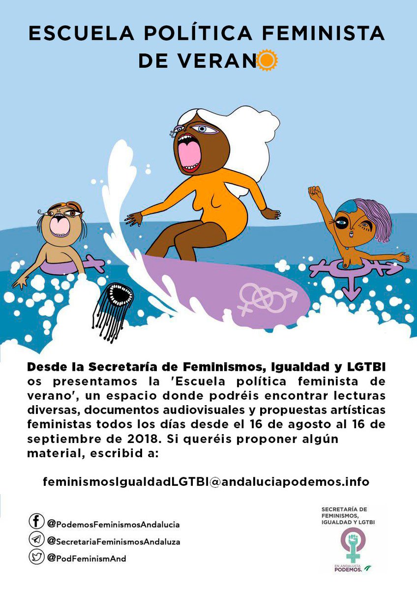 PodFeminismAnd's tweet photo. #EscuelaFeminista

Desde la Secretaría de Feminismos, Igualdad y LGTBI Andaluza, os presentamos la 'Escuela Política Feminista de veran🌞' Comenzamos recomendando la lectura "Feminismos desde Abya Yala"

👁 leer online:  https://t.co/3CKbN4EGnv https://t.co/B3tbuH2atk