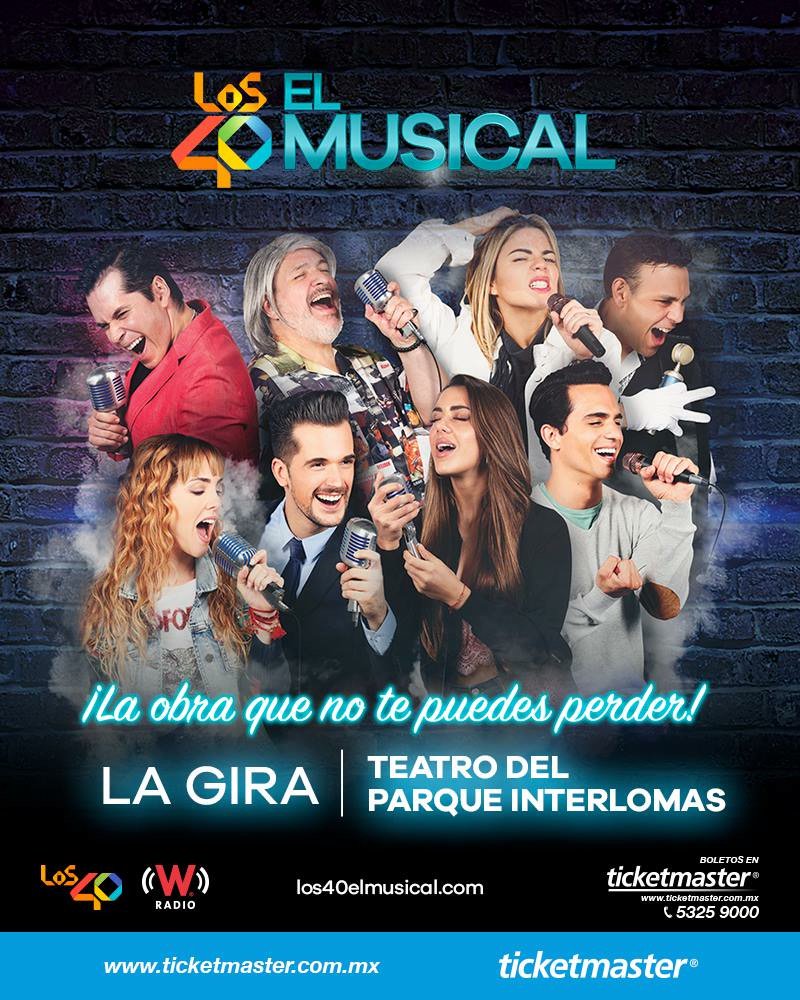 ¡Nos vamos de gira! No te pierdas #LOS40ElMusical desde el Teatro del Parque Interlomas 🎭 Checa fechas, horarios y boletos aquí 👉 bit.ly/2lIRUwJ