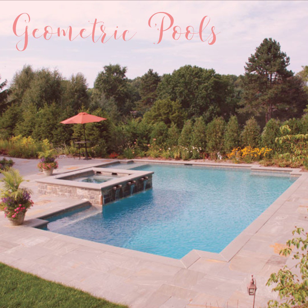 Geometric pools are best suited for contemporary or modern properties.