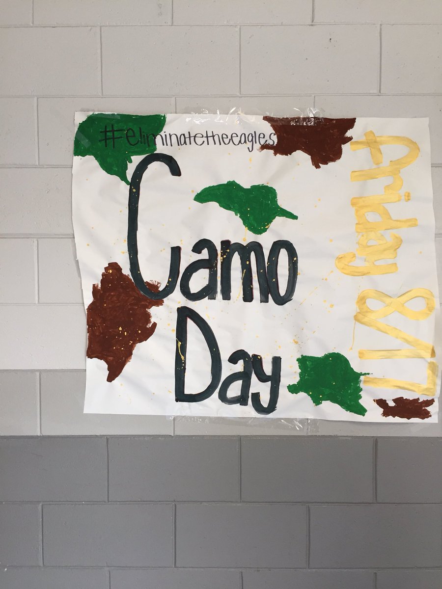 Don’t forget to dress up in camo to support our Rebels tomorrow night as they face off against Montgomery County away. Wear your best camo as our boys head out to eliminate the eagles in the first game of the year #eliminatetheeagles