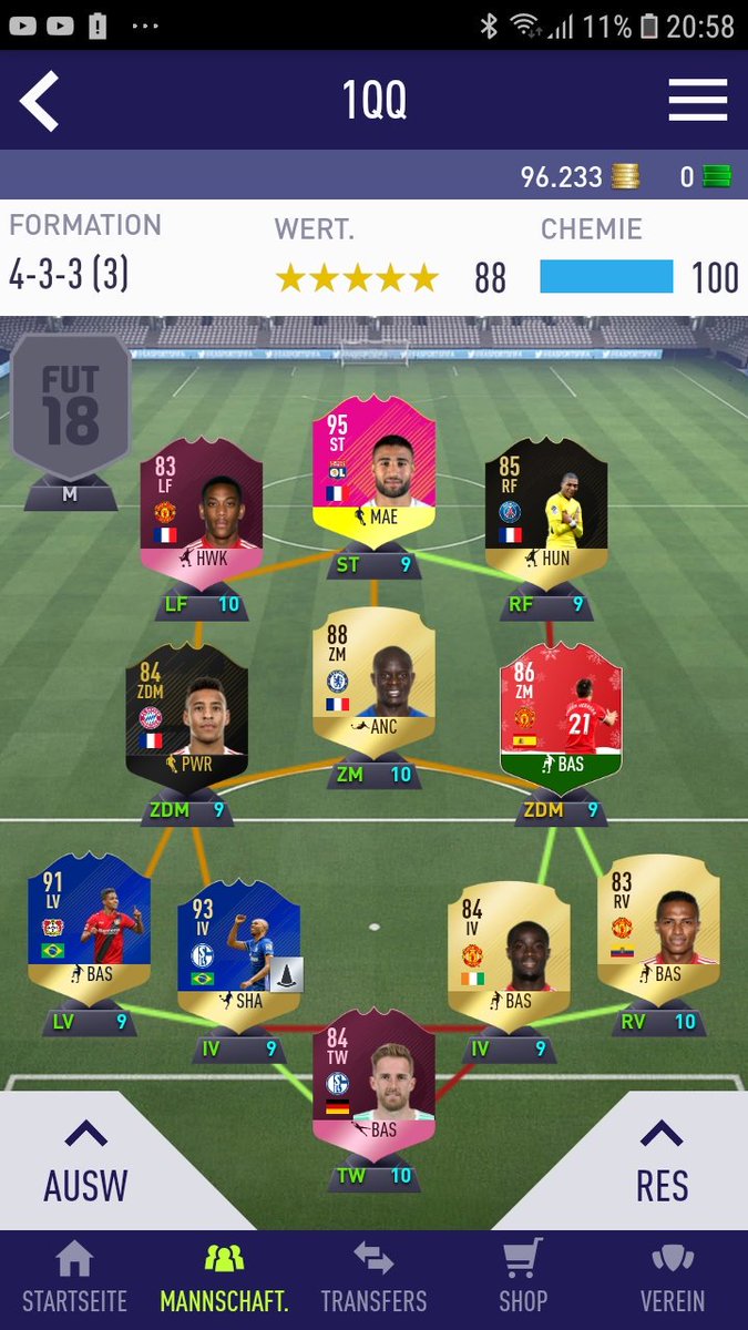 Charel69428183's tweet photo. Hi das ist mein Team habe noch 100k buget alle sbc untrade. Danke im Vorraus #Sheeshteam https://t.co/7x7gtyiRUD