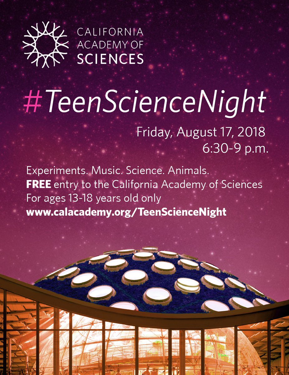 sfzoo's tweet photo. Our Talk on the Wild Side (TOWS) volunteers will be at #TeenScienceNight at @calacademy this Friday evening. They will be talking about the importance of enrichment and wellness for our animals here at #SFZoo! https://t.co/SXFVseFGVN