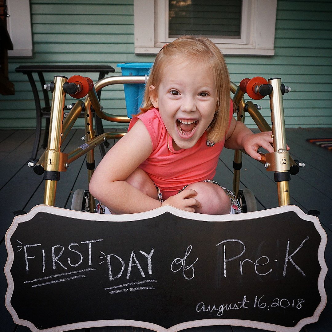 Tommyspall's tweet photo. The first day of school for our sweet girls!  2018/2019!  We are stoked!  Going to be an awesome year! #firstdaycub @BrenhamISD #BrenhamUnited https://t.co/7IhInsLdOO