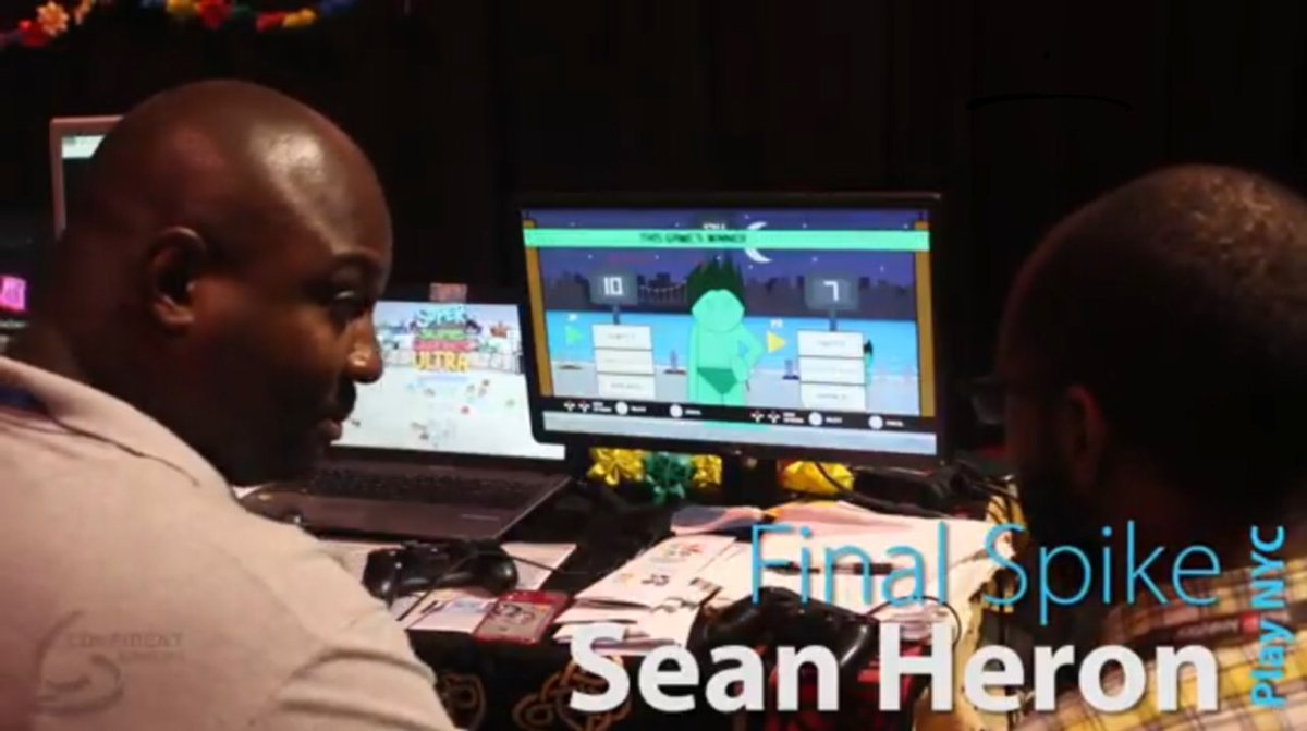 ConfidentGamers's tweet photo. We saw this 1v1 volleyball game and got curious. Got a chance to chat with Sean Heron who is the developer and creator of #FinalSpike. @seanjcheron @Playcrafting #indiedev #indiegame @NYUGameCenter @friendshipgrdn https://t.co/BvKgWi7ejH https://t.co/14XmAknkv8