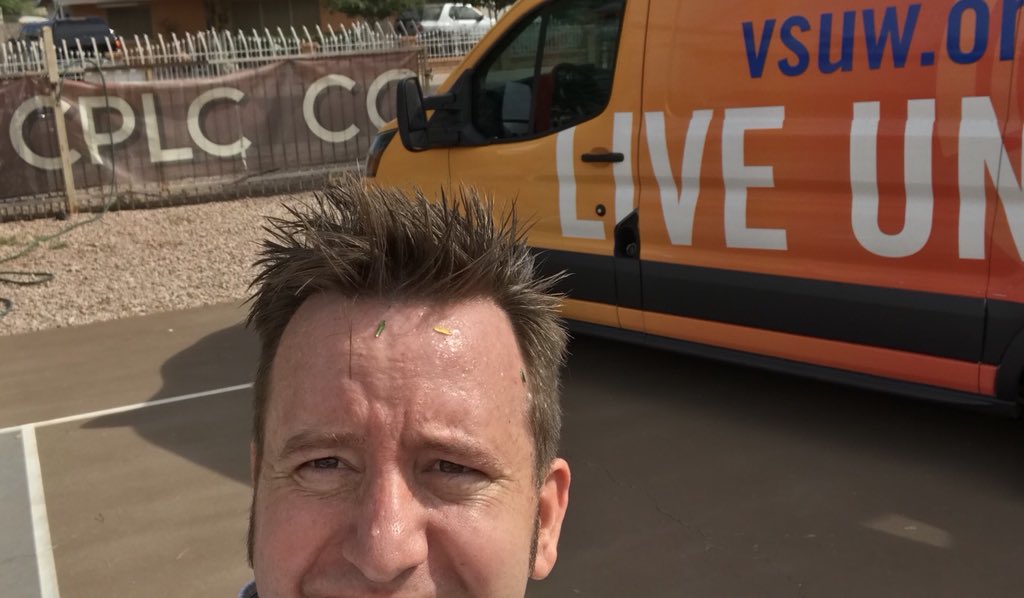 EducationSteve's tweet photo. Great group of volunteers and community members prepping garden beds and trimming trees w/ @myvsuw @CPLCdotORG #perfectwaytostarttheday https://t.co/7E9UZOfhKE