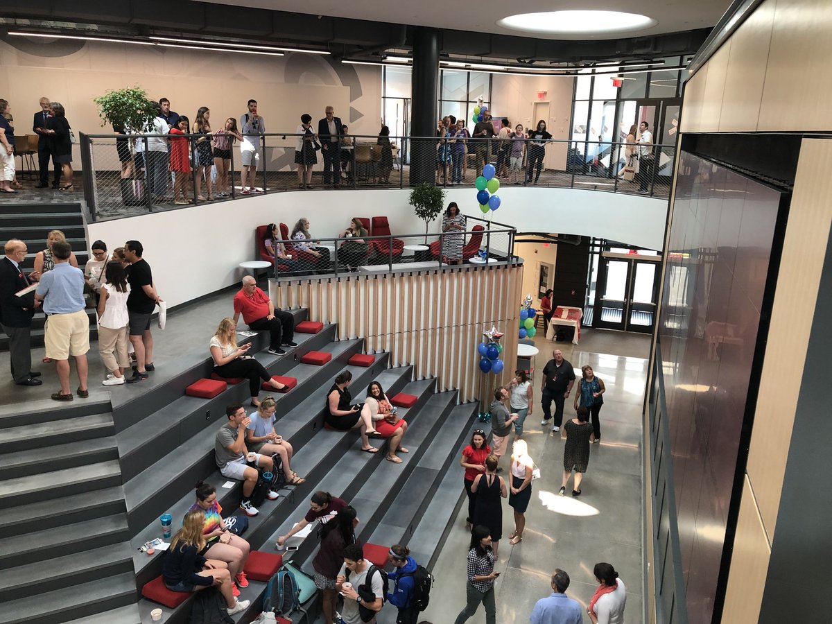 wpi_ece's tweet photo. Foise Innovation Studio &amp; Messenger Residence Hall GRAND opening! Open spaces. Open minds. Open possibilities. Not to mention an @auntieannespretzels &amp; a @planetsmoothie inside! #WPI #Foise #ECE https://t.co/UdKPPiOQiT