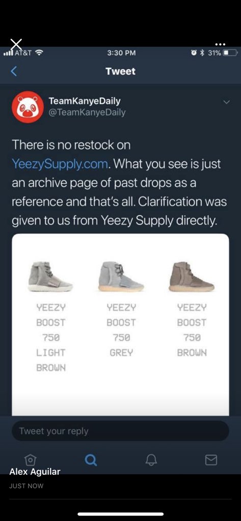 yeezy supply instagram