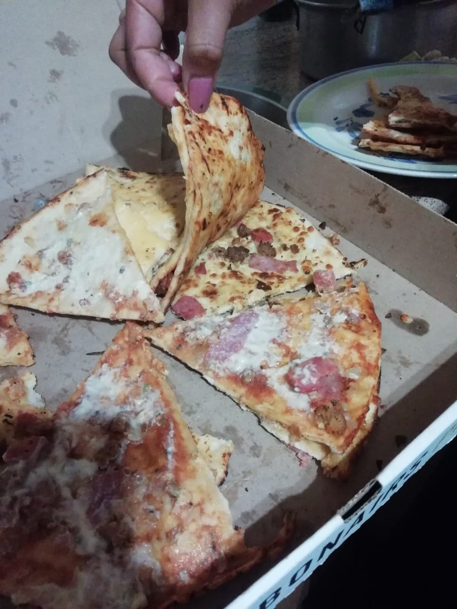 NandzK's tweet photo. When you buy @DebonairsPizza at Zevenwatch mall only to get this crap. I've heard some people complain but this...😡😡😡 https://t.co/Sig56VzMk0
