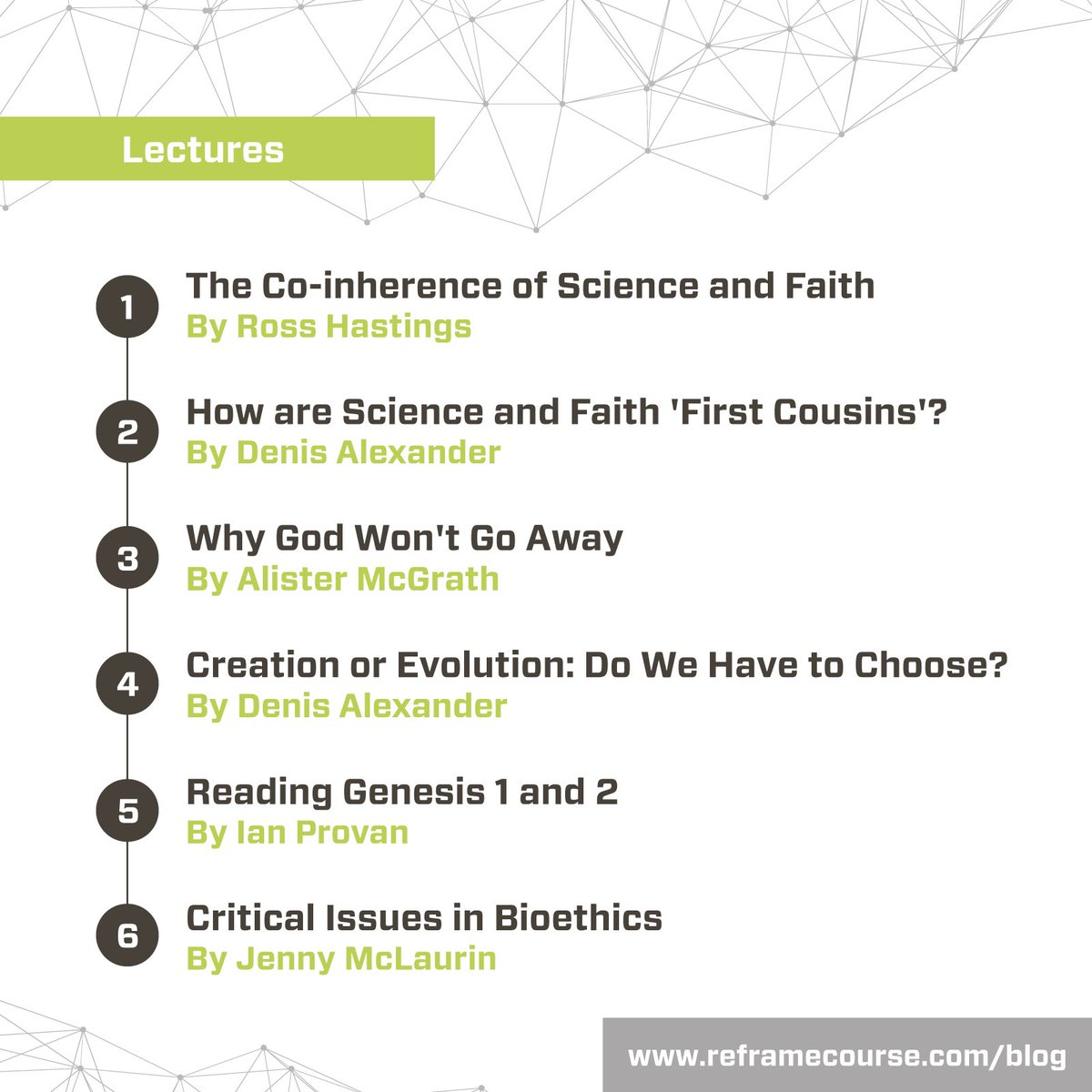 If you have been through ReFrame and are looking for further resources on particular areas of interest, these free “ReFrame Audio Extend” courses are great options. Check out the course on “Christianity &amp; Science” in our blog page: ht.ly/OpDs30lr6Z4 #christianity #science
