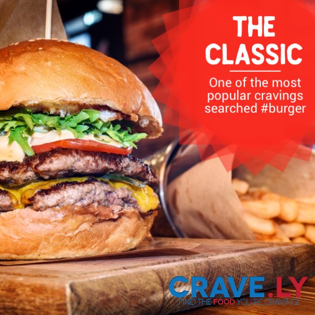 cravely's tweet photo. One of the most popular cravings searched! #burger #cheeseburger so simple yet so different at each and every #restaurant https://t.co/DFK7QKieGd