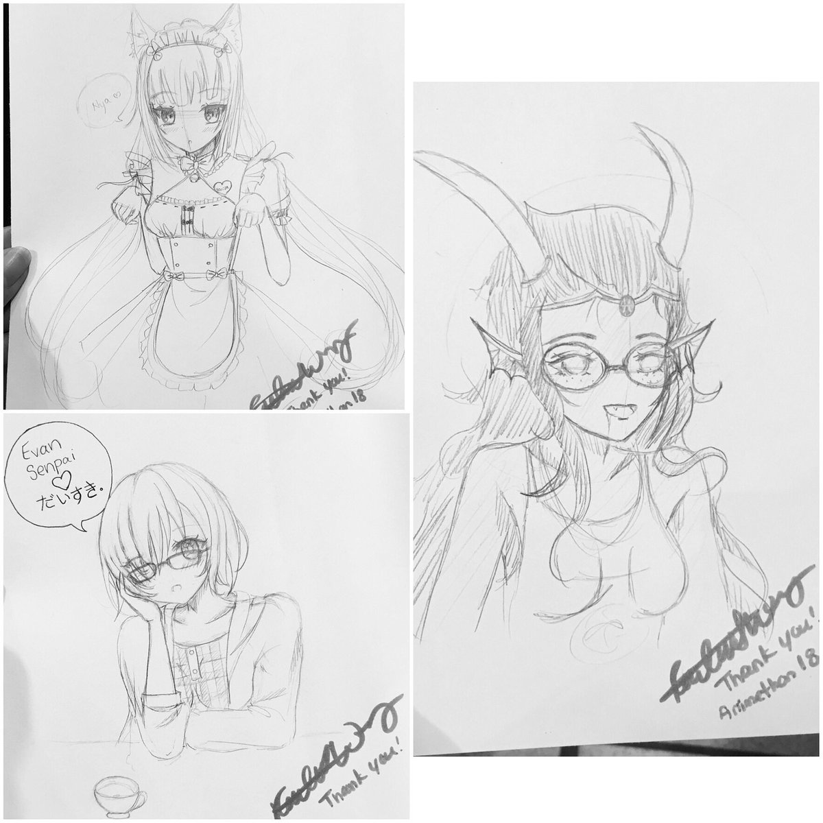 LfcRach's tweet photo. A big thank you to those that commissioned me during #Animethon #animethon25 ! Heres a few of them ☺️ https://t.co/1cC1TJBgPb