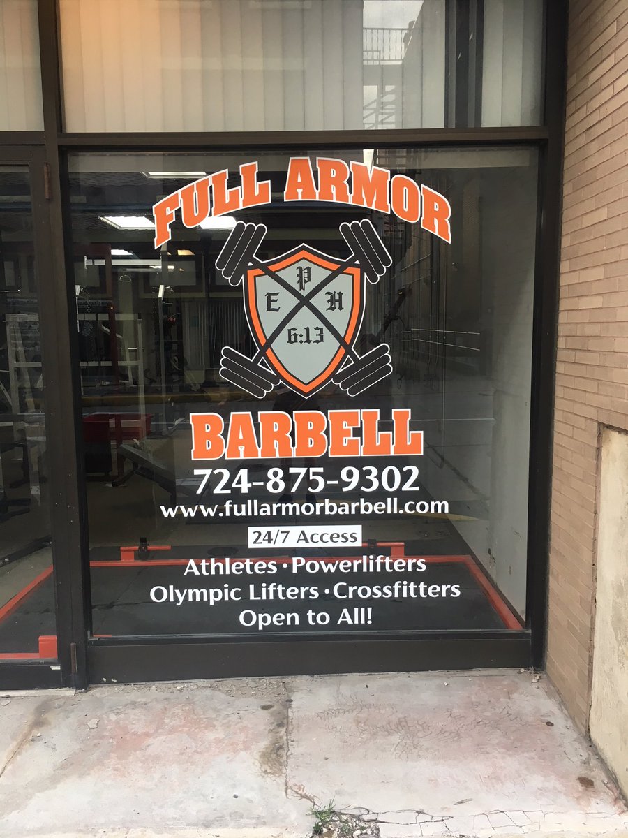 fullarmorbarbel's tweet photo. We are now Full Armor Barbell! We believe this better communicates the type of gym we strive to be. We are open to everyone but cater to strength athletes! There is no better gym in the area for improving through strength! #fullarmorbarbell #powerlifting #monvalleypa #strength https://t.co/btazA3ksrE