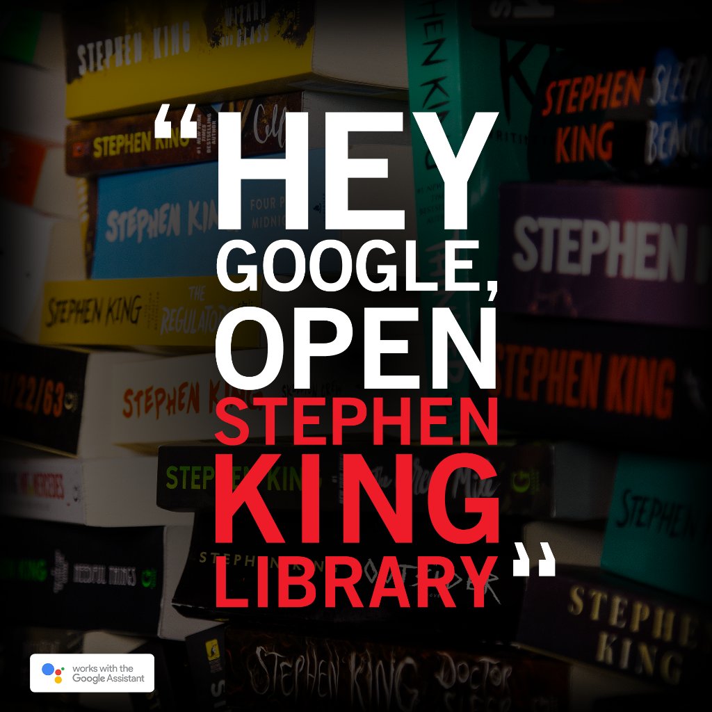 MrsAndiLutz's tweet photo. simonschuster
Not having something to read can be scary. The #StephenKingLibrary is here to help! Find out what's next on your #TBR. 📚 #StephenKing #constantreader #HeyGoogle #GoogleAssistant https://t.co/78FKo4FNsx
https://t.co/9klgnizV9W https://t.co/00v3aIpGf2