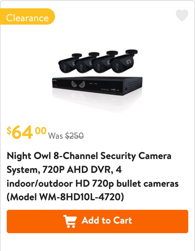 night owl 8 channel 4 camera 720p