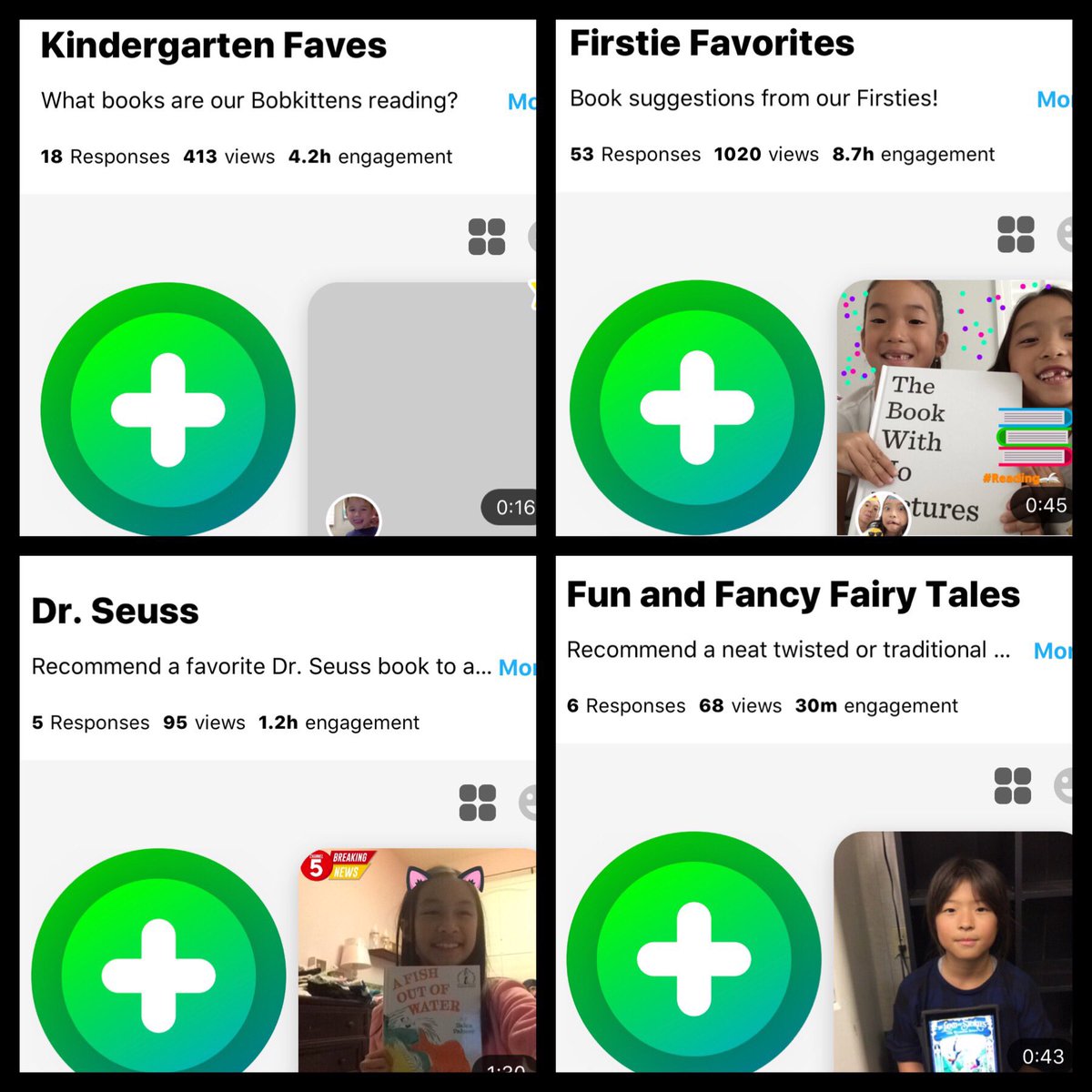 annkozma723's tweet photo. @shfarnsworth @medahl @Savvy_Educator @jessxbo @kerszi @BMcClelland24 Hi Marisa! One of my fave entry points for young scholars is anything sharing and celebrating reading! Hereβs are some pics from a K-8 school that has an epic #bwreads grid. 33 topics all related to celebrating Ss authentic reading lives! ππππΌπβ¨ #bwbobcats @mrsmcdoug https://t.co/MWisnYG6XD