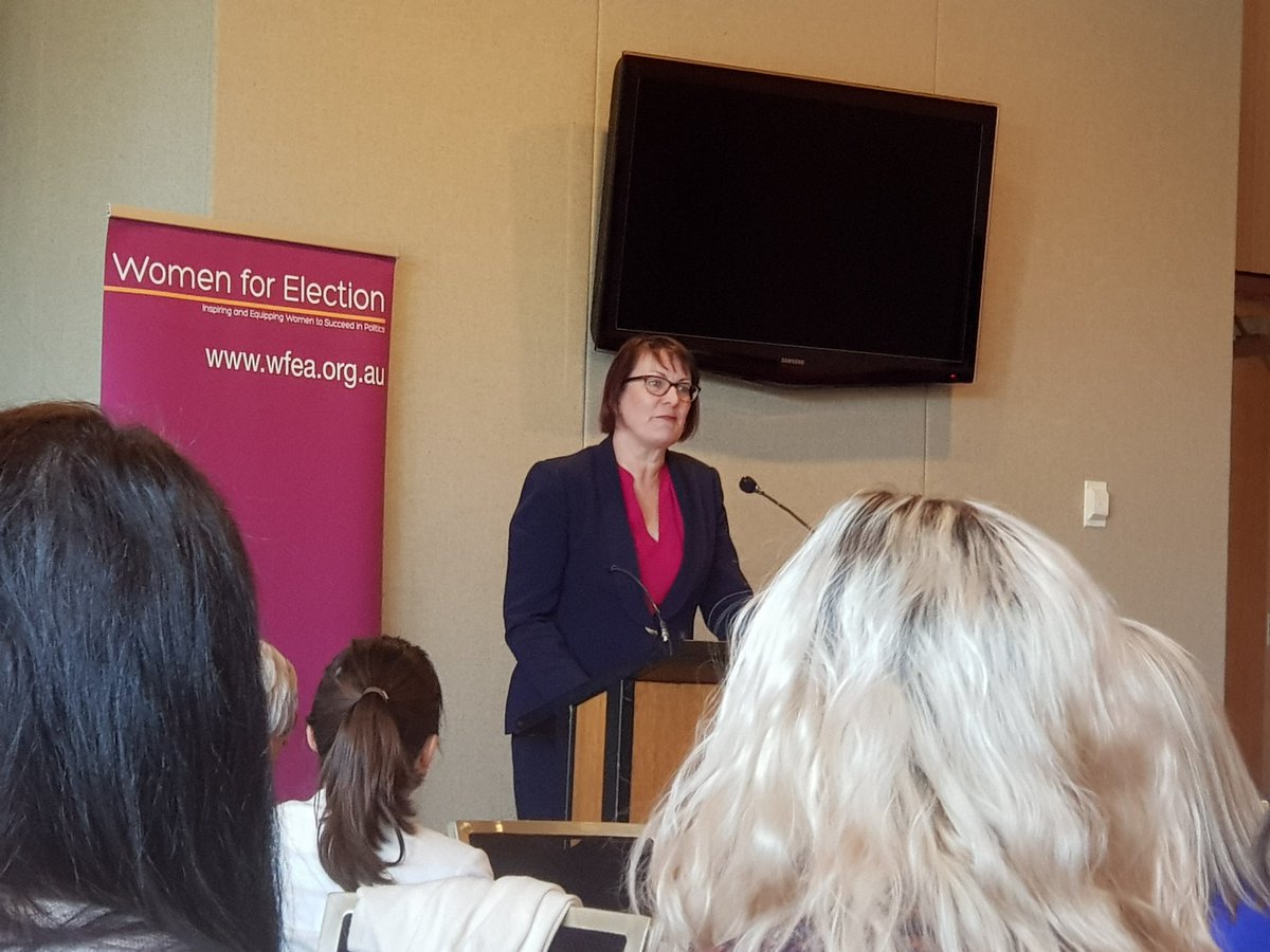 Great encouragement for women entering politics by @stemplemanmp at #womeninthehouse st NSW Parliament House today. She is a wonderful example of the authenticity women can,  actually, NEED to bring to politics in Australia. Thanks Susan! #auspol