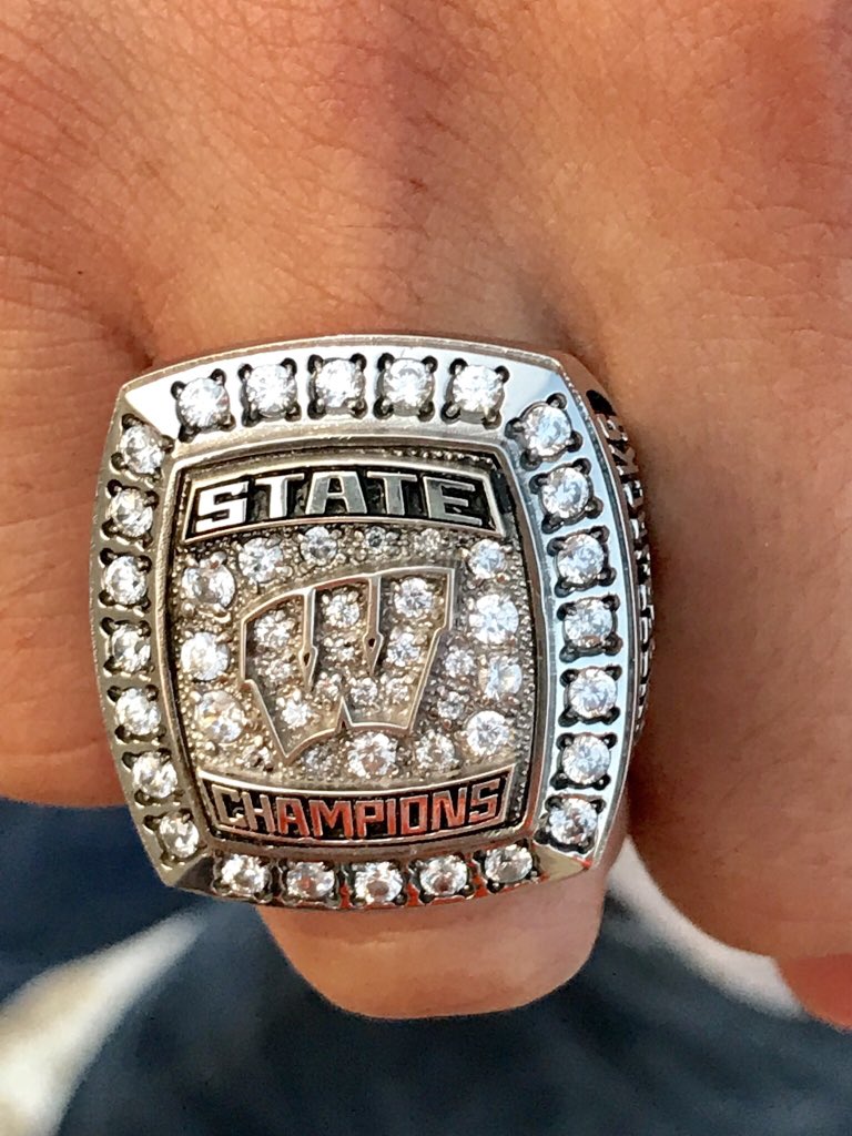 WHS71671's tweet image. State Champ Lumberjacks Soccer Team! #ringpresentation ⚽️🥇💍