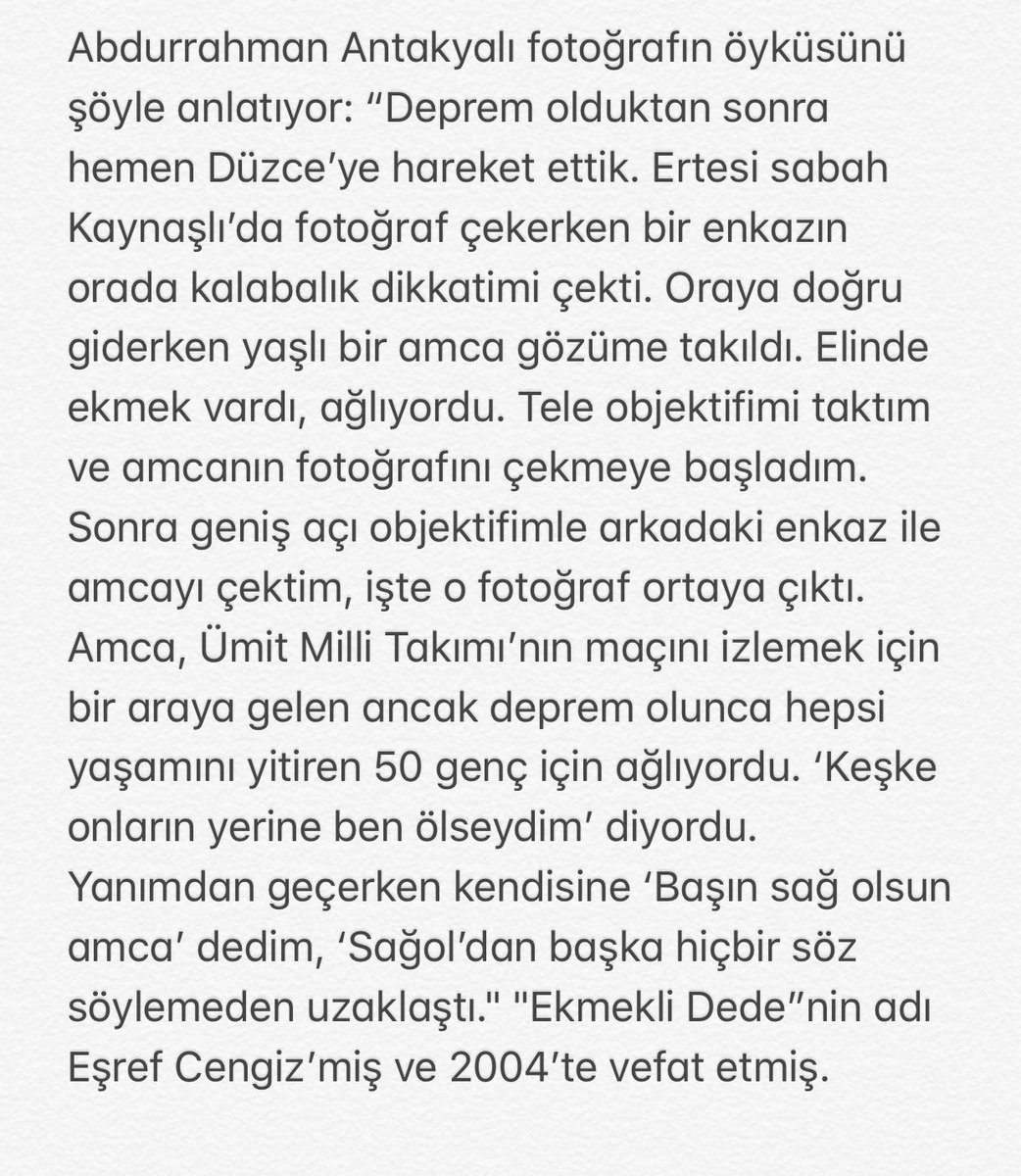 Bu fotoğrafı herkes bilir. Peki ya hikayesini? #17Ağustos1999