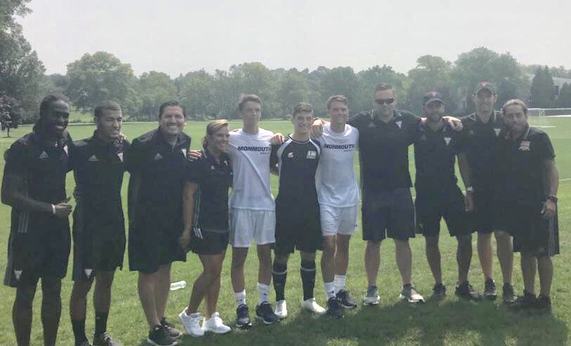 FCCopa's tweet photo. Fantastic day out to see 3 former FC Copa Academy players playing at the Division I Level 
Good luck this season to @mikeyneff19 &amp; @liammcgregor3 this season with @monmouthsoccer and @mikeygio10 at @liumsoccer #copalife https://t.co/6PfRTlNukf
